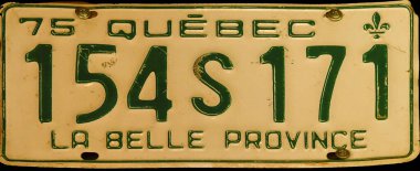 Araçlar için metal tabelalar - Araç plakası