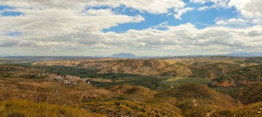 Küçük bir kırsal kasabada panoramik
