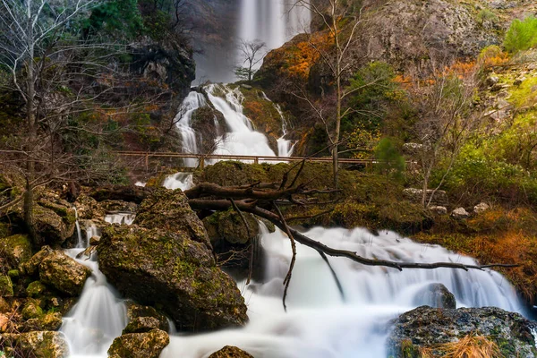 Waterfall at the source of the Mundo river. — Stockfoto