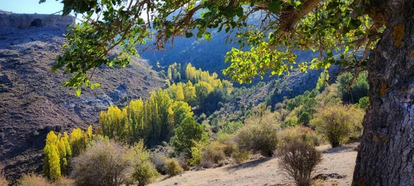 Пейзаж высоких вершин Сьерра-де-Баса - Гранада. — стоковое фото