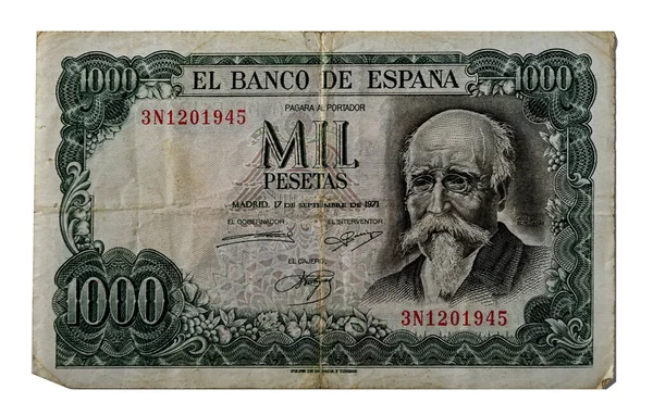 Spanish peseta - 1000 pesetas bill from 1971