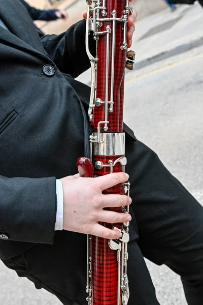 Il fagotto è uno strumento a fiato a doppia canna. — Foto Stock