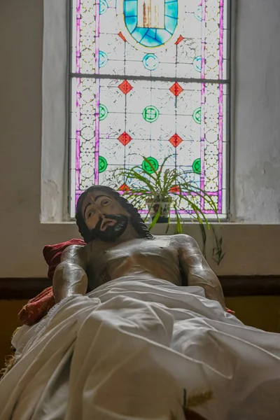 Throne or platform of the passage of the Holy Burial in Holy Week procession — Foto Stock