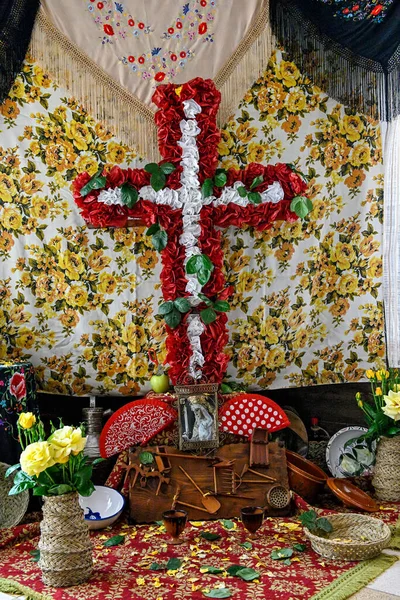 Cruz de Mayo - The Fiesta de las Cruces is a festivity that is celebrated on May 3 — Stock Photo, Image