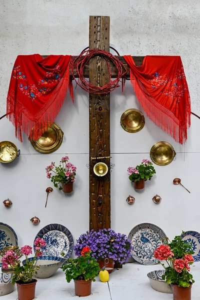 Cruz de Mayo - The Fiesta de las Cruces is a festivity that is celebrated on May 3 — Fotografia de Stock