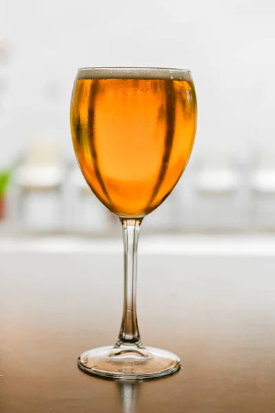 Glass Blond Beer Table — Fotografia de Stock