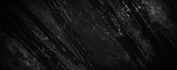 黒のコンクリートセメント粒と濃い灰色の亀裂やしわが集中している背景 — ストック写真