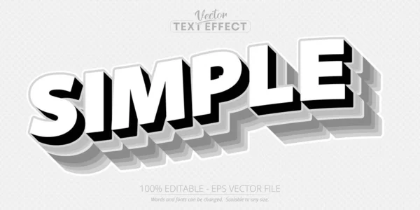 Effetto Testuale Minimalista Vettoriale Tipografia Moderna Stile Linea Audace Decorazione — Vettoriale Stock