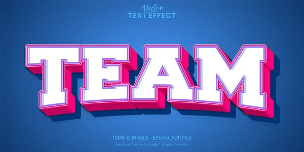 Sport Text Effect Editable Team Basketball Text Style — Vector de stock