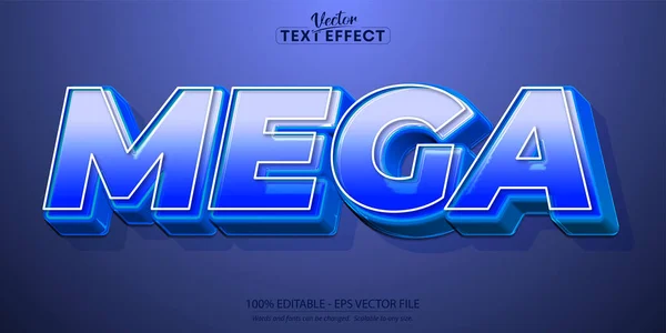 Text Effect Editable Comic Cartoon Text Style — Vector de stock