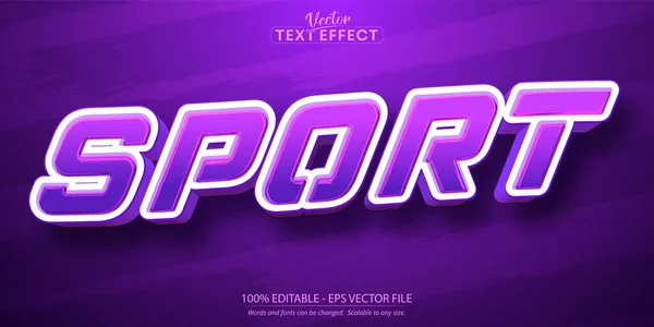 Sport Text Effect Editable Team Poster Text Style — 스톡 벡터