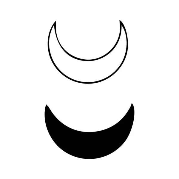 Affiche de typographie vectorielle avec silhouette de garçon, nuit étoilée avec la Lune et la pinède. Illustration de style vintage. — Image vectorielle