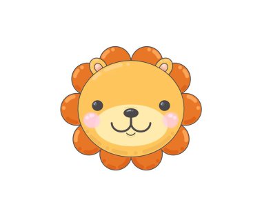 yavru aslan illüstrasyonu küçük aslan yavrusu