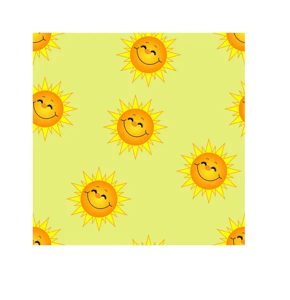  Güneşin çizimleriyle vektör arkaplan deseni, çocuk teması üzerine kumaş ve kağıt baskısı  