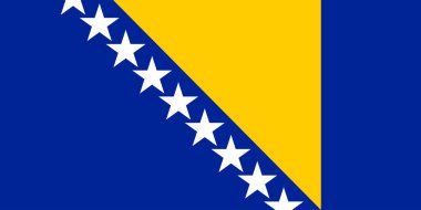  Bosna-Hersek bayrağı, ülkenin ve halkının bir simgesi. 
