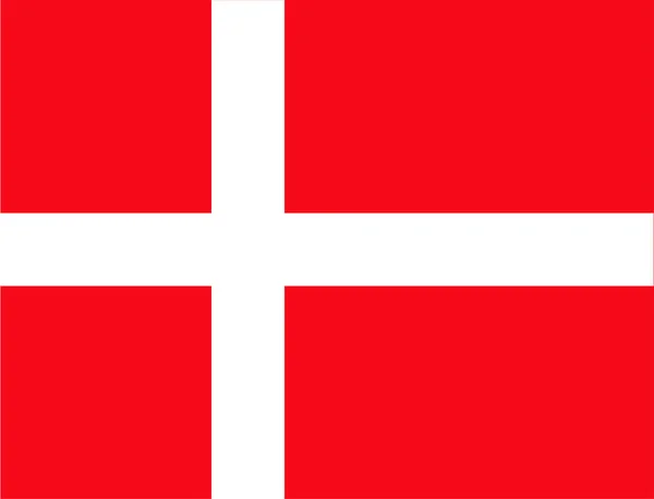 Image Drapeau Danemark Symbole Pays Son Peuple — Image vectorielle