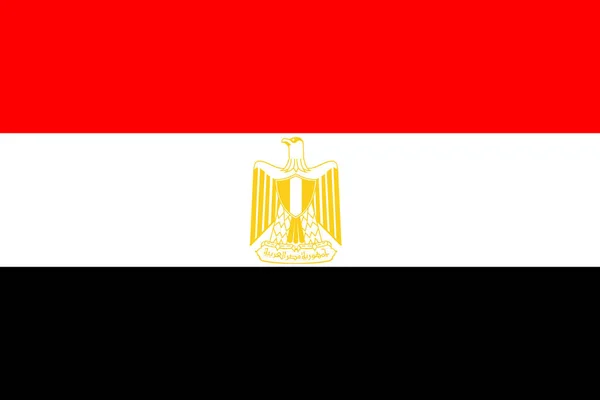 Afbeelding Van Vlag Van Egypte Een Symbool Van Het Land — Stockvector