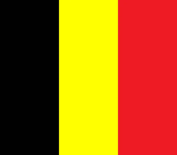 Belçika Bayrağının Resmi Ülkenin Halkının Bir Sembolü — Stok Vektör
