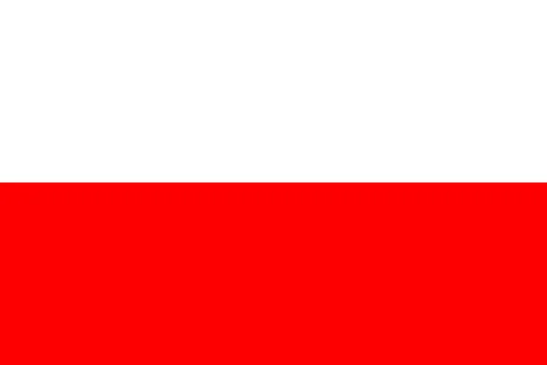Εικόνα Της Σημαίας Της Πολωνίας Ενός Συμβόλου Της Χώρας Και — Διανυσματικό Αρχείο