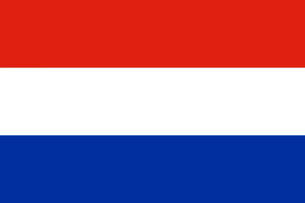 Εικόνα Της Σημαίας Της Ολλανδίας Ενός Συμβόλου Της Χώρας Και — Διανυσματικό Αρχείο
