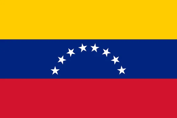 Venezuelai Zászló Képe Ország Népe Szimbóluma — Stock Vector