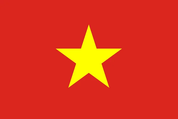 Bild Vietnams Flagga Symbol För Landet Och Dess Folk — Stock vektor