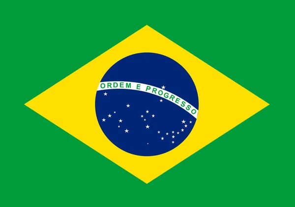 Afbeelding Van Vlag Van Brazilië Een Symbool Van Het Land Vectorbeelden
