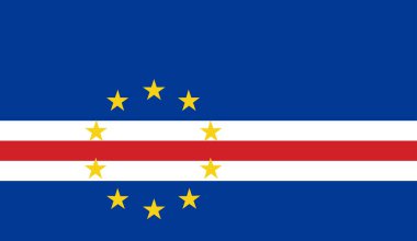  Ülkenin ve halkının bir sembolü olan Cape Verde bayrağının resmi 