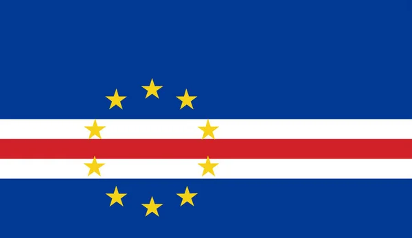 Image Flag Cape Verde Symbol Country Its People — Stock vektor