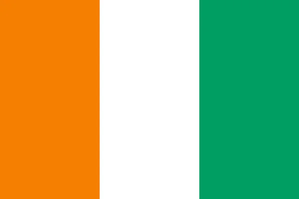 Image Flag Cote Ivoire Symbol Country Its People — 图库矢量图片