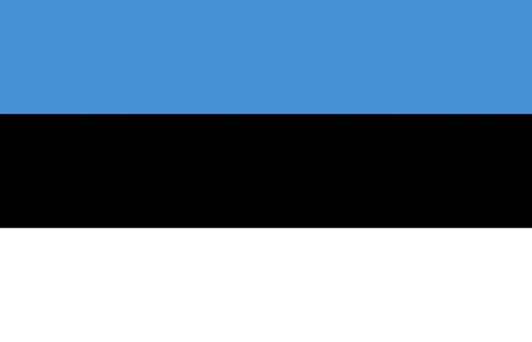 Észt Zászló Képe Ország Népe Szimbóluma — Stock Vector
