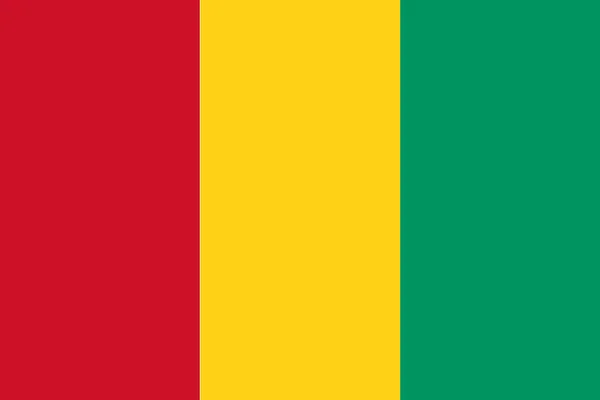 Εικόνα Της Σημαίας Της Γουινέας Ενός Συμβόλου Της Χώρας Και — Διανυσματικό Αρχείο