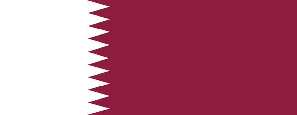 Изображение Флага Катара Символа Страны Народа — стоковый вектор