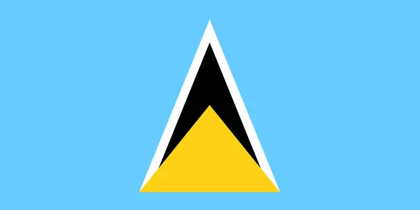 Afbeelding Van Vlag Van Saint Lucia Een Symbool Van Het — Stockvector