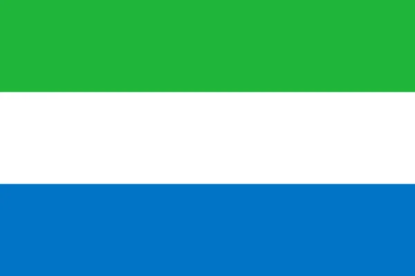国とその国民の象徴であるシエラレオネの国旗のイメージ — ストックベクタ