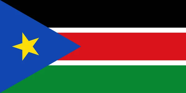 Obrázek Vlajky Jižního Súdánu Symbol Země Jejího Lidu — Stockový vektor