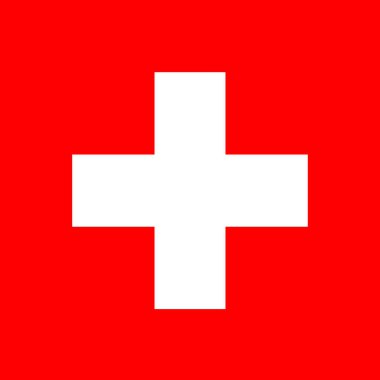  İsviçre bayrağının resmi, ülkenin ve halkının bir sembolü. 