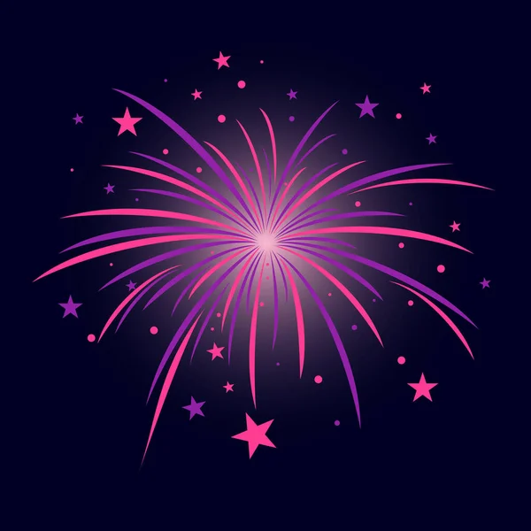 Renkli havai fişeklerin resim çizimi 