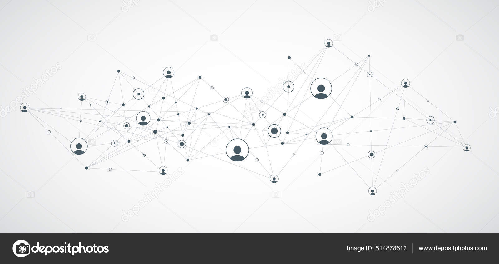 Network connection vector background. Stock Vector by ©Ket4up 514878612