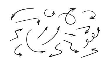 Ok hazır. Elle çizilmiş vektör okları.