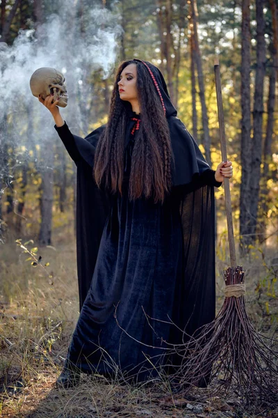 Gothic hooded witch Stock Photos, Royalty Free Gothic hooded witch Images