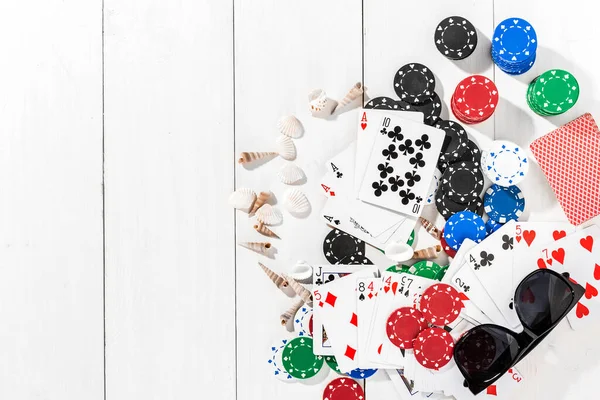 Post Blog Social Media Poker View Copy Space Banner Template — Stock Photo, Image