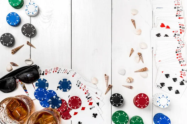Post Blog Social Media Poker View Copy Space Banner Template — Stock Photo, Image