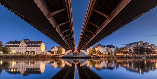 Ponte Nibelungen Ratisbona — Foto Stock