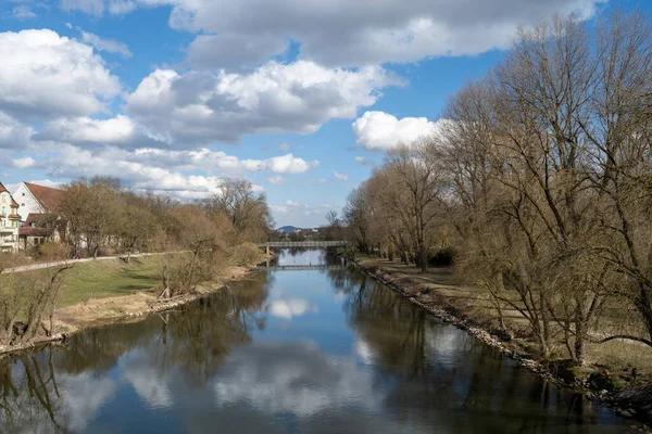 Grieser Steg Över Donau — Stockfoto