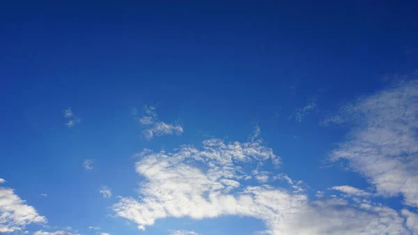Blue Sky Naturally Sunny White Clouds Bright Weather — Stock Photo, Image