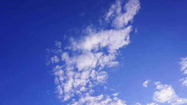 Blue Sky Naturally Sunny White Clouds Bright Weather — Stock Photo, Image