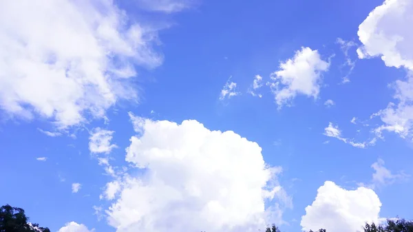 Blue Sky Sunshine Natural White Clouds — Stock Photo, Image