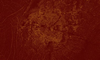 Arkaplan veya diğer tasarım çizimleri ve çizimler için turuncu çizgili kırmızı doku.