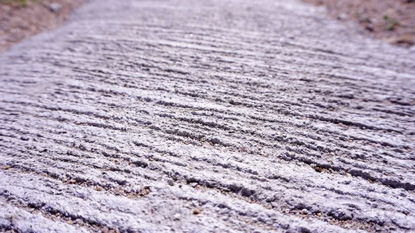 Daha da gelişmesi için sert beton yüzey çizildi..